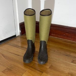 (EU 38) HUNTER Regent St. James wellies w tweed upper